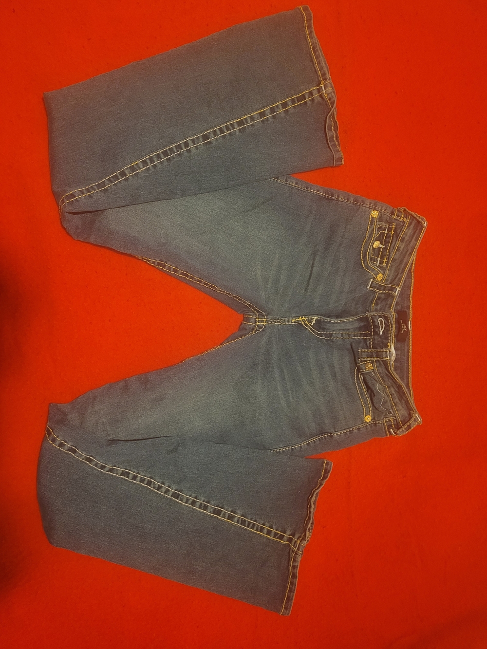 True Religion Joey Women's Blue Flare Leg Jeans